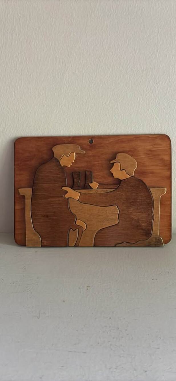 Copied - Puckane Community Crafts Handmade Irish Wood Marquetry Wall Plaque